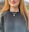 Aimee necklace with toggle and XL heart