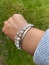 Rose Quartz sterling silver healing Bracelet