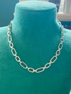 New heavy paperclip chain necklace