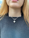 Aimee necklace with toggle and XL heart