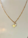 Gold North Star necklace