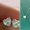 CZ heart pendant necklace