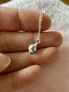 Howlite pendant and chain