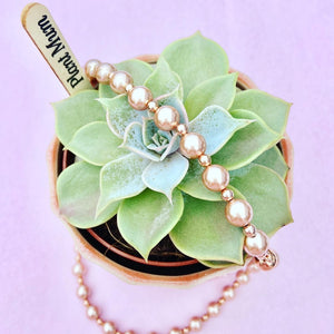 Rose Gold Pearl Necklace
