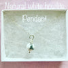 Howlite pendant and chain
