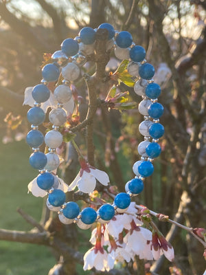 Howlite pendant and chain