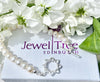 Classic White freshwater Pearl Bracelet with 925 multi heart toggle clasp