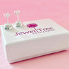 New Silver 8mm  CZ stud Earrings