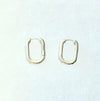 Petite Oval paperclip earrings