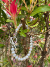 Classic White freshwater Pearl Bracelet with 925 toggle clasp