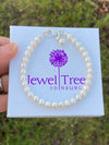 Simple White Freshwater Pearl Bracelet