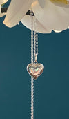 Puffed heart pendant Necklace