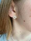 925 Silver Circle stud Earrings