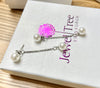 Pearl earrings with chain tassel dangle